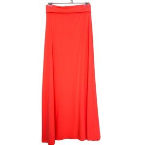 Orange summer maxi skirt size small